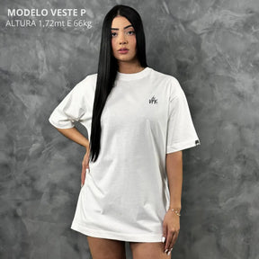 Camiseta Oversized Simple Off White REF. VFK109