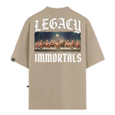 Camiseta Oversized  Legacy Immortals Bege