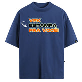 Camiseta Oversized Personalizada Azul