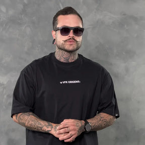 Camiseta Oversized Origins Royal Preto