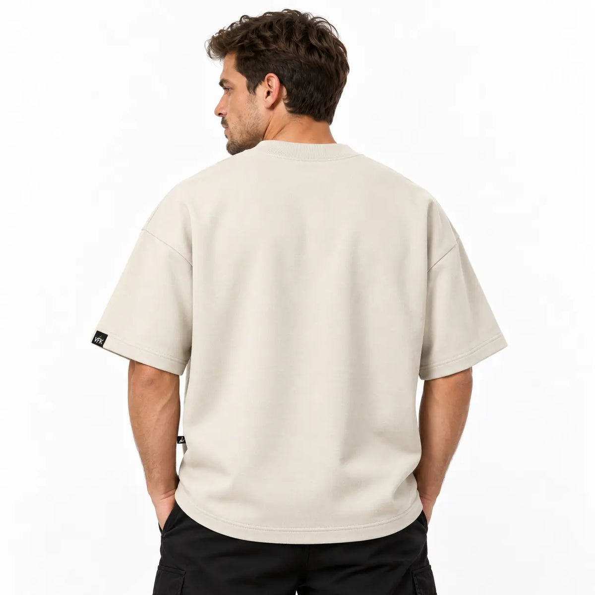 Camiseta Oversized VFK Heavy Lisa Off White