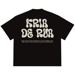 Camiseta Oversized Kria de Rua Preto REF. VFK134