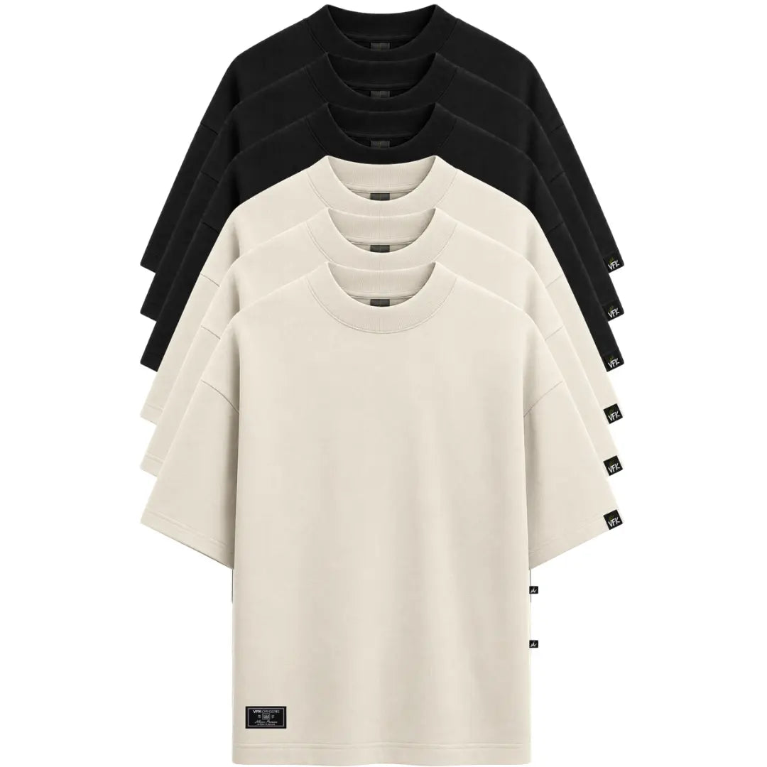 Kit Com 6 Camisetas Oversized VFK Heavy
