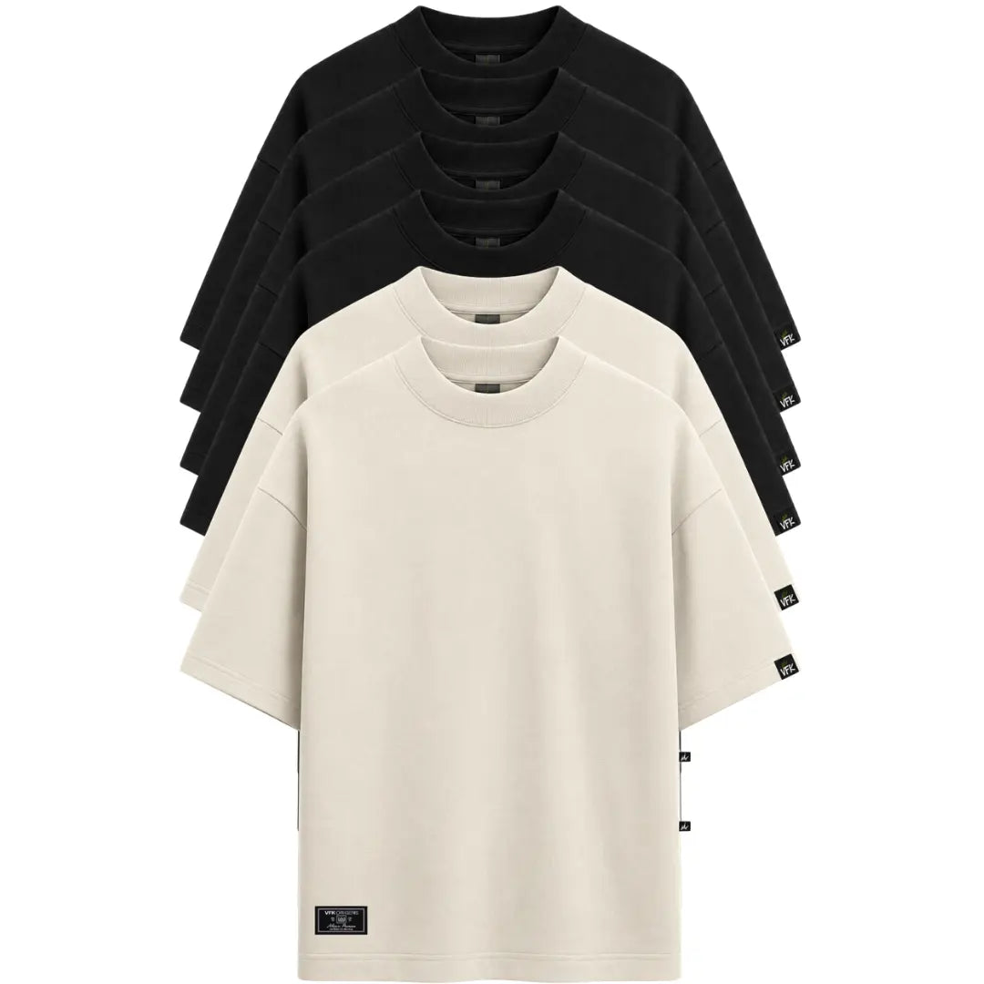 Kit Com 6 Camisetas Oversized VFK Heavy