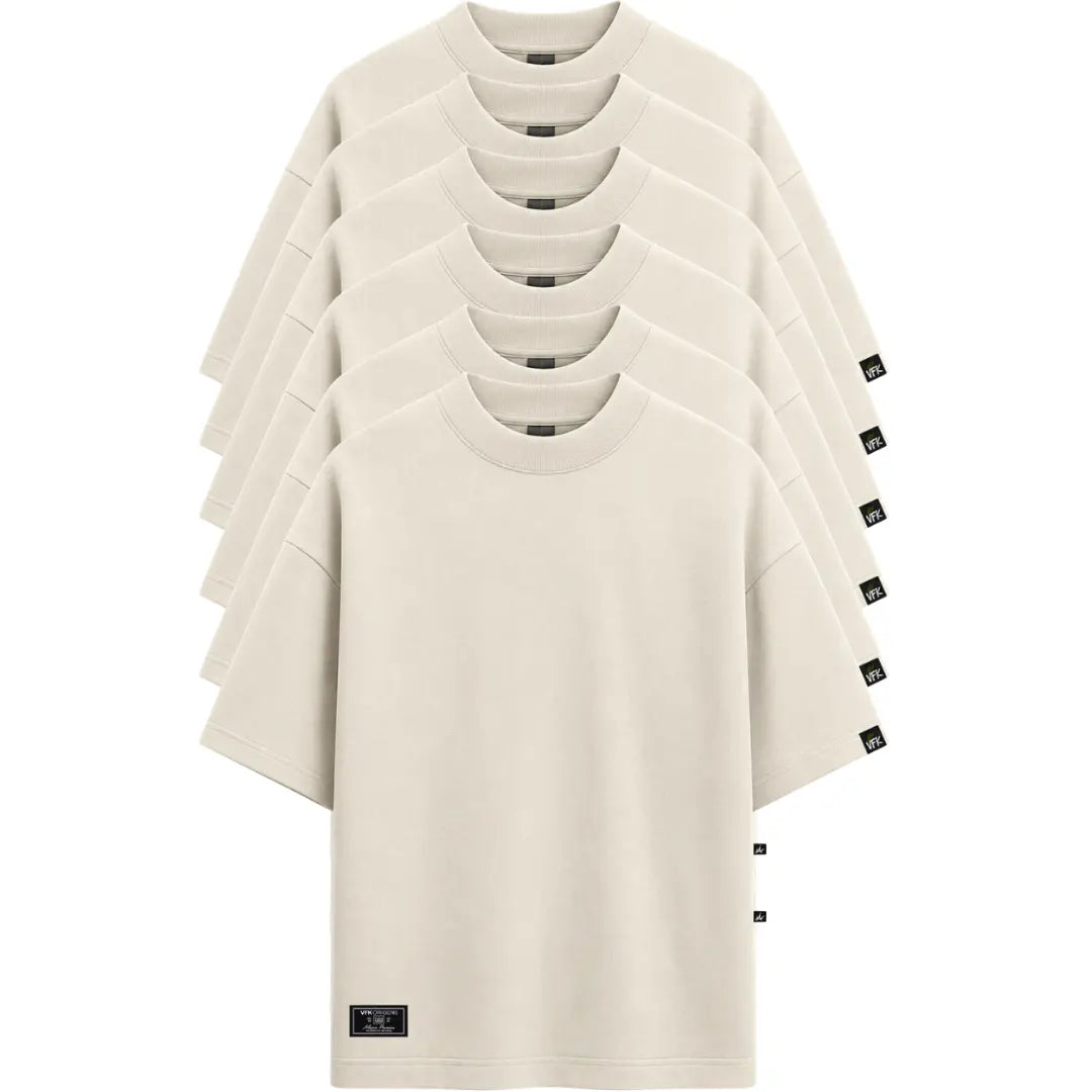 Kit Com 6 Camisetas Oversized VFK Heavy