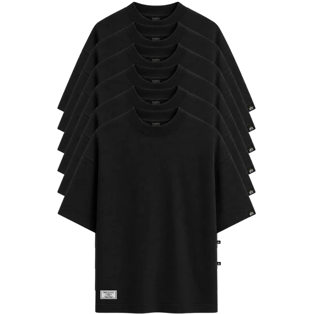 Kit Com 6 Camisetas Oversized VFK Heavy