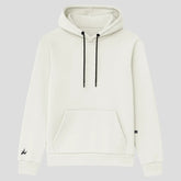 Moletom Confort Minimal Canguru com Capuz Off White